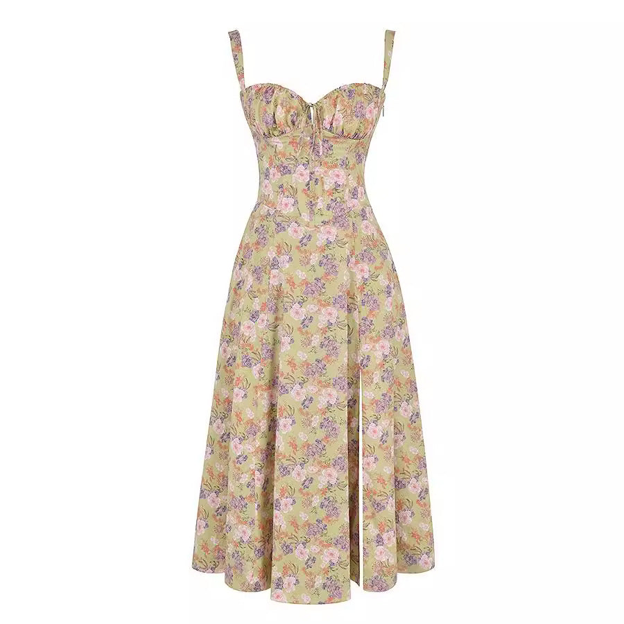 Ladies Fashion summer dresses women maxi floral slip backless womens dresses elegant