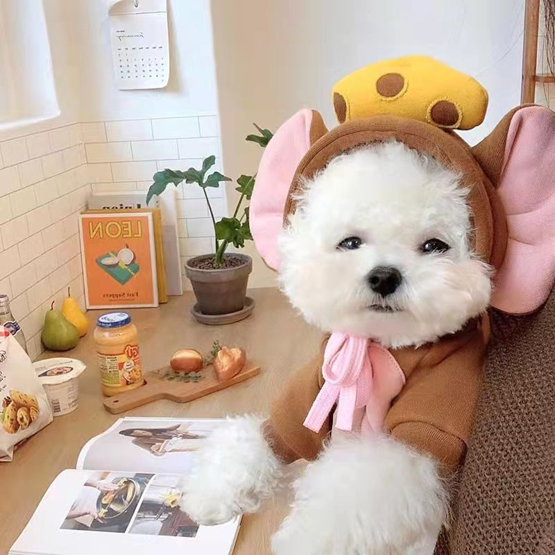 Autumn And Winter Sweatshirt Fleece Change Small Medium-Sized Dogs Cats Pets Teddy Fighting Clothes Supplies