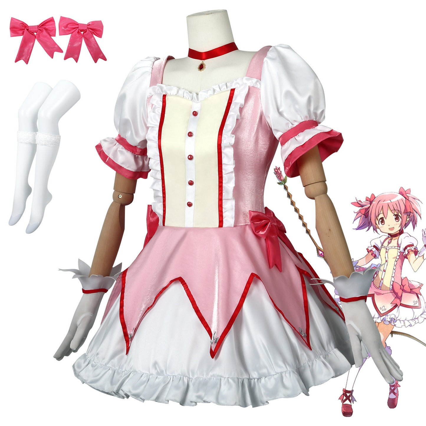 Magical Girl Little Round Deer Eyes Round Fragrance COS Costume Cosplay Costume Transformation Combat Costume Anime Cosplay