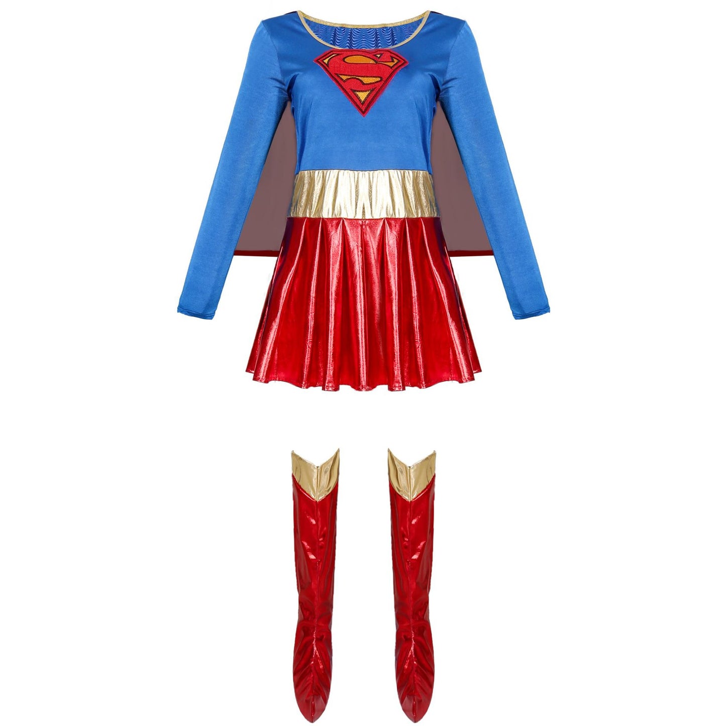 Halloween Lacquer Cloak Supergirl Costume Cosplay Supergirl Costume
