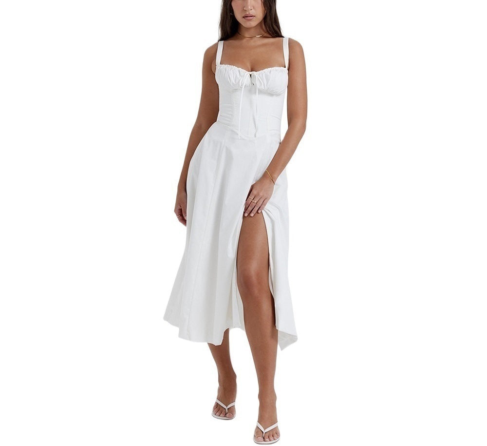 Ladies Fashion summer dresses women  maxi floral slip backless womens dresses elegant