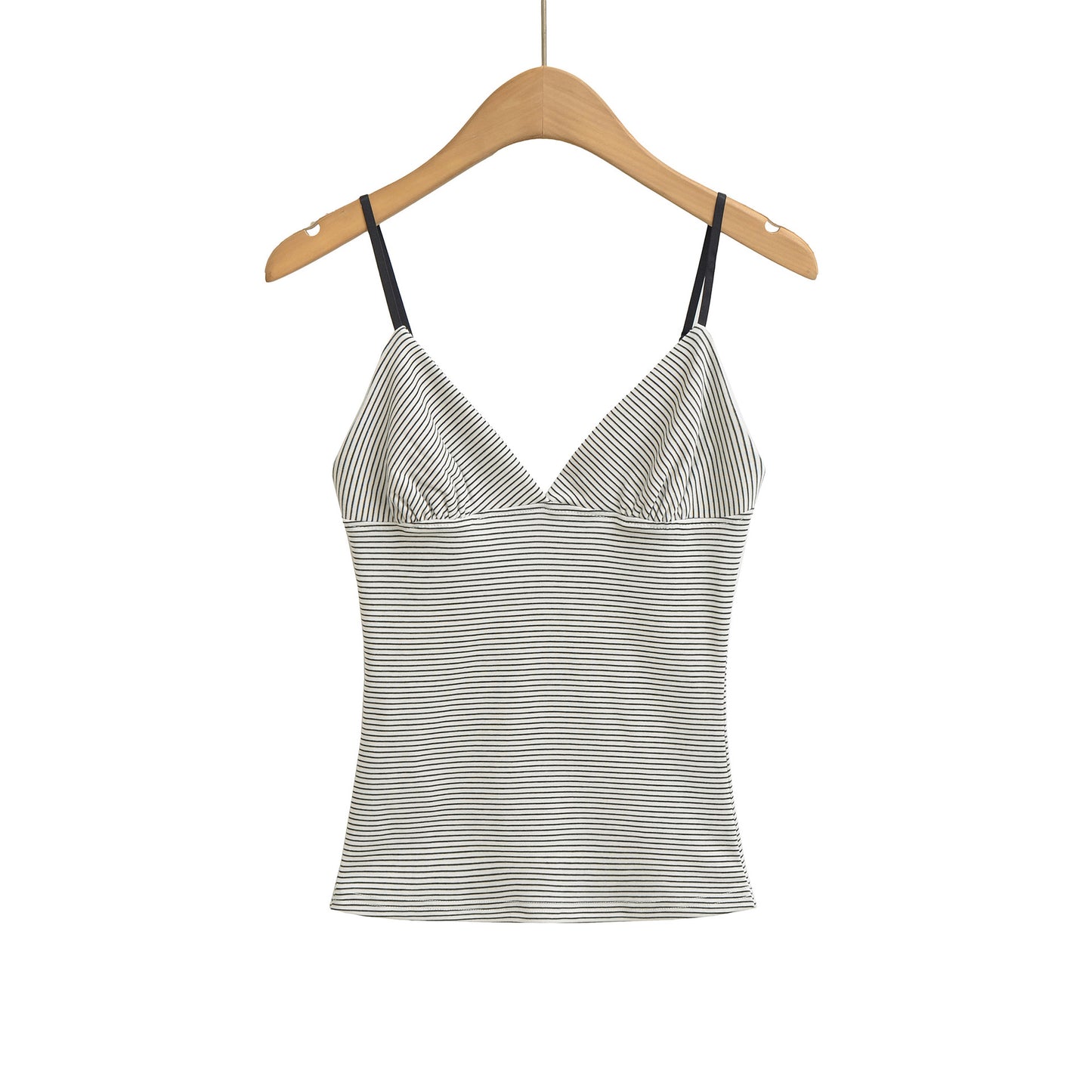 Fitted Body-Shaping Striped Camisole