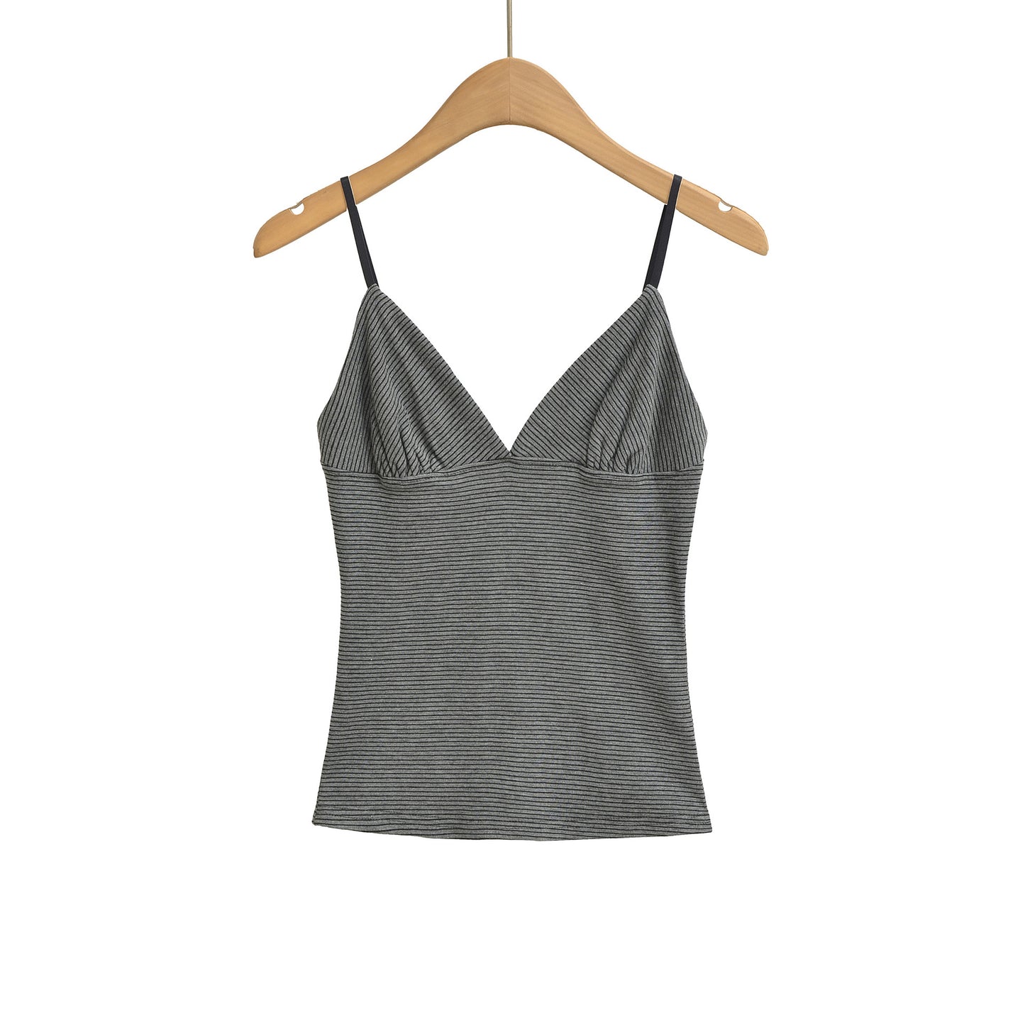 Fitted Body-Shaping Striped Camisole