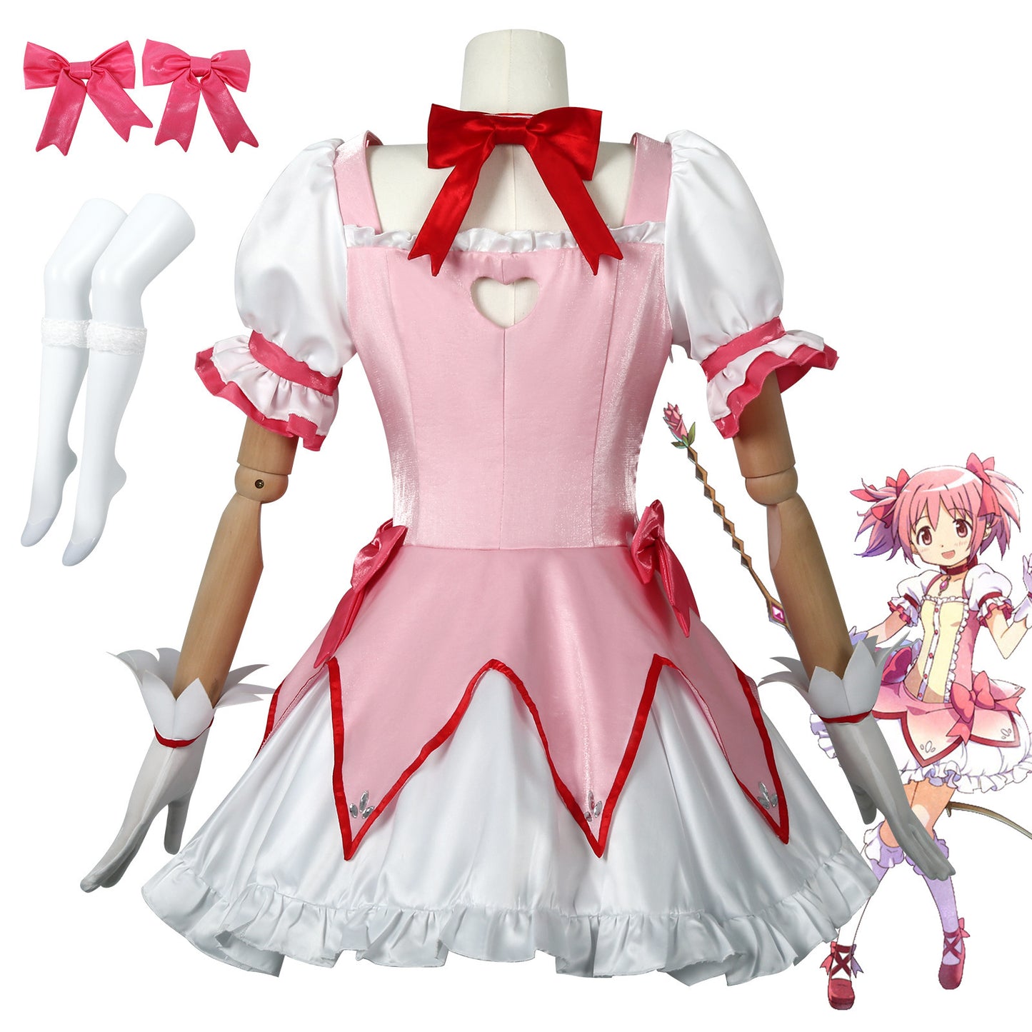 Magical Girl Little Round Deer Eyes Round Fragrance COS Costume Cosplay Costume Transformation Combat Costume Anime Cosplay