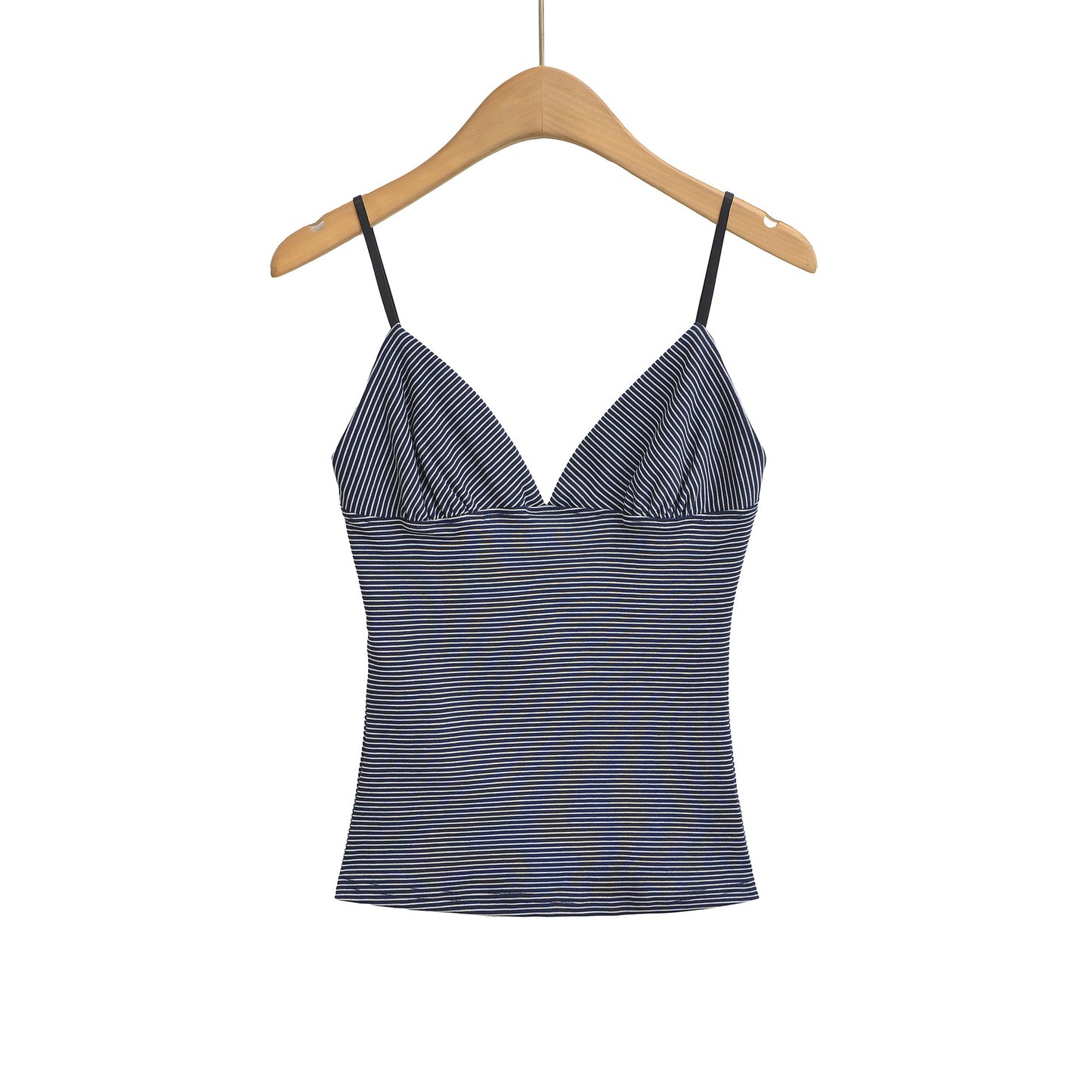 Fitted Body-Shaping Striped Camisole