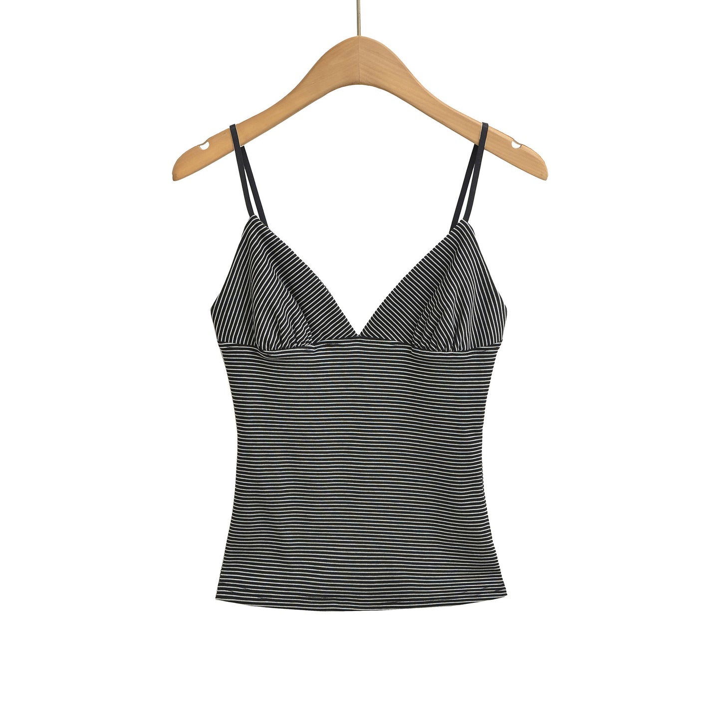 Fitted Body-Shaping Striped Camisole